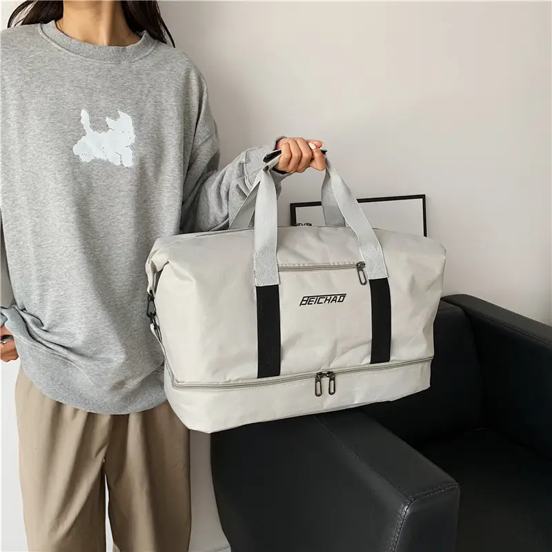 Black Dry Wet Separation Yoga Bag for Men Women - Image 7