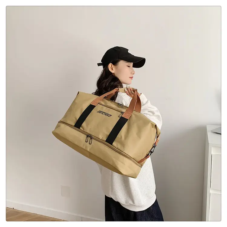Black Dry Wet Separation Yoga Bag for Men Women — feature 12
