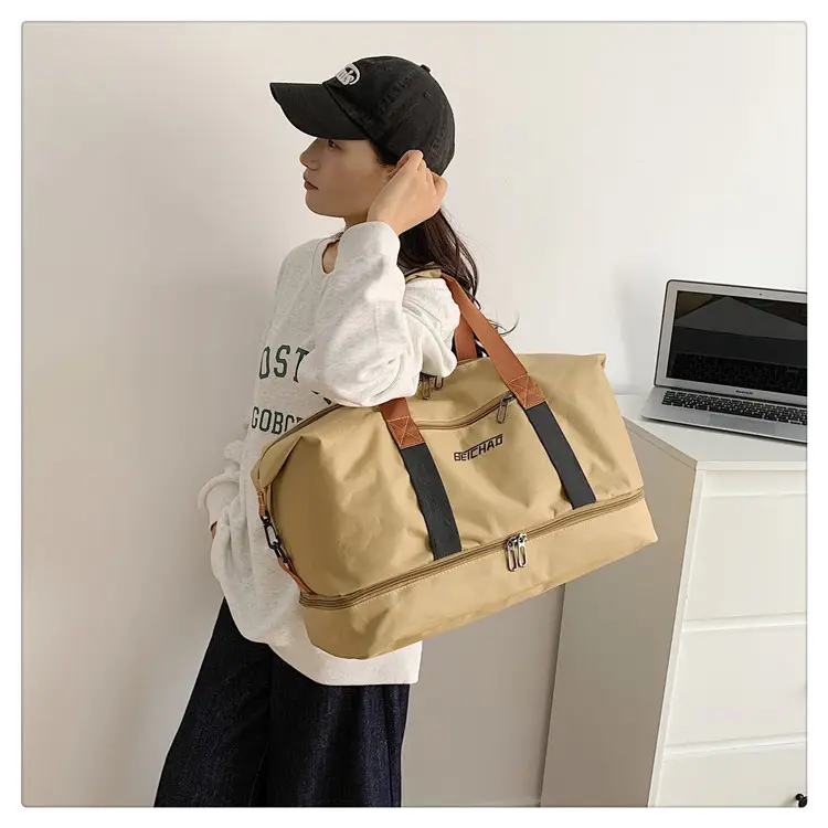 Black Dry Wet Separation Yoga Bag for Men Women — feature 13
