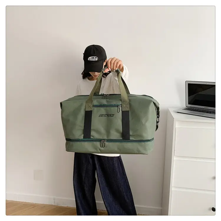 Black Dry Wet Separation Yoga Bag for Men Women — feature 21