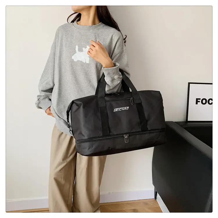 Black Dry Wet Separation Yoga Bag for Men Women — feature 26