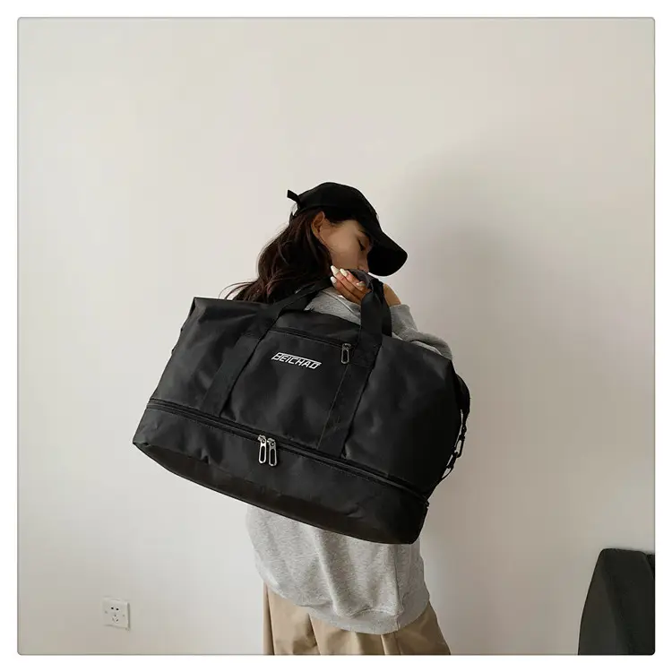 Black Dry Wet Separation Yoga Bag for Men Women — feature 27