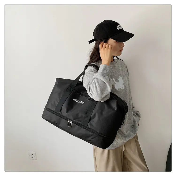 Black Dry Wet Separation Yoga Bag for Men Women — feature 28