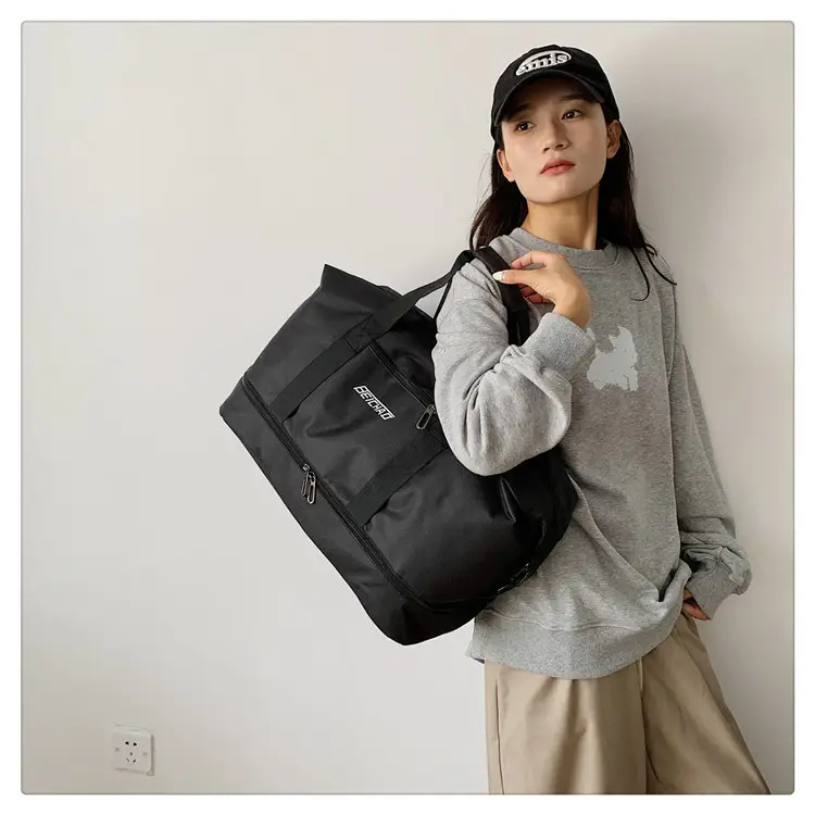 Black Dry Wet Separation Yoga Bag for Men Women — feature 29