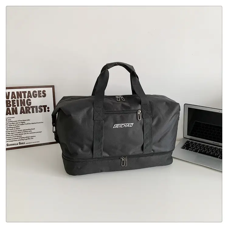 Black Dry Wet Separation Yoga Bag for Men Women — feature 31