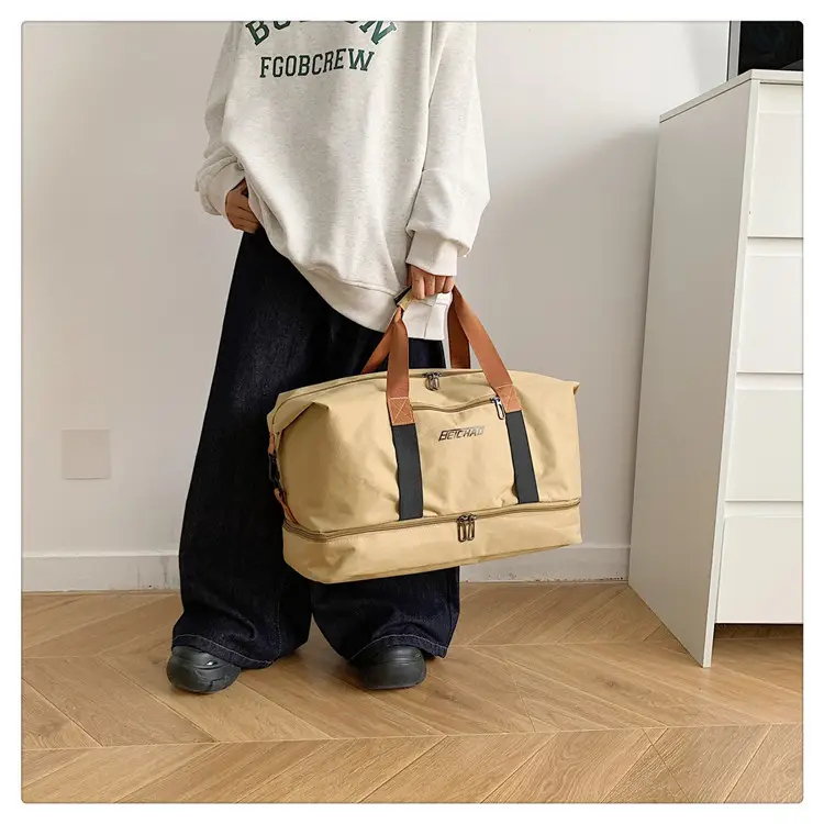Black Dry Wet Separation Yoga Bag for Men Women — feature 9
