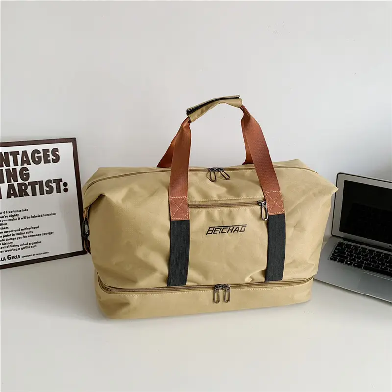Black Dry Wet Separation Yoga Bag for Men Women - Image 2