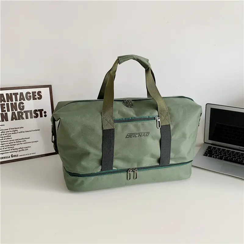 Black Dry Wet Separation Yoga Bag for Men Women - Image 3