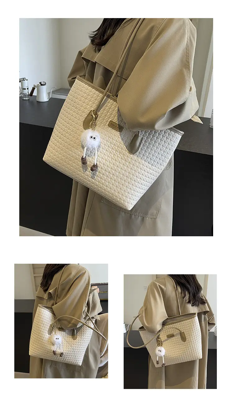 Black Retro Woven Shoulder Bag 2024 New — feature 12