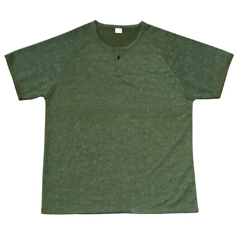 2025 Men's 2025 Retro Old Henry Collar T-Shirt Heavy Slim Raglan — feature 18