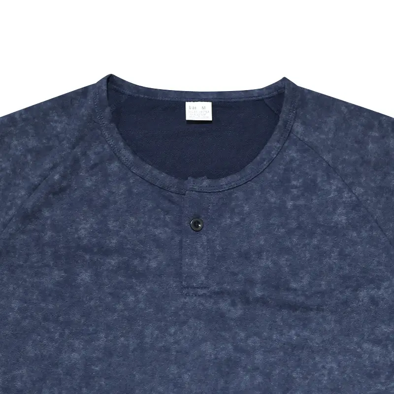 2025 Men's 2025 Retro Old Henry Collar T-Shirt Heavy Slim Raglan — feature 6