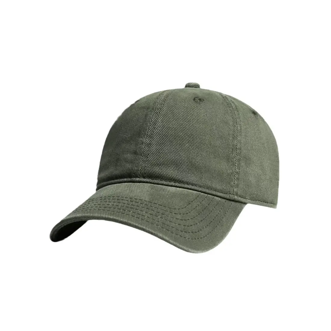 Men's Brown Vintage Baseball Cap Big Head Wide Brim - Image 14