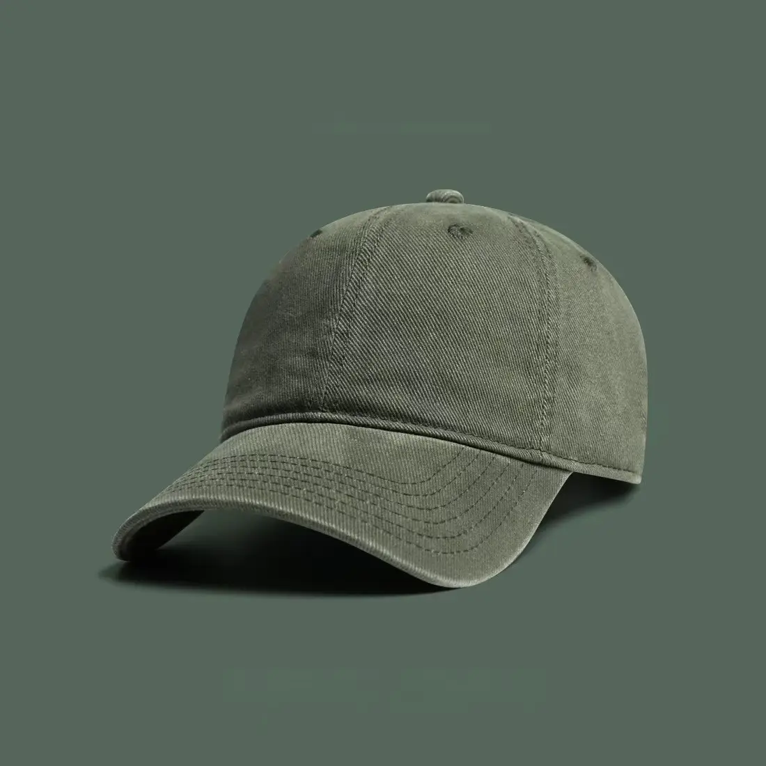 Men's Brown Vintage Baseball Cap Big Head Wide Brim — feature 6