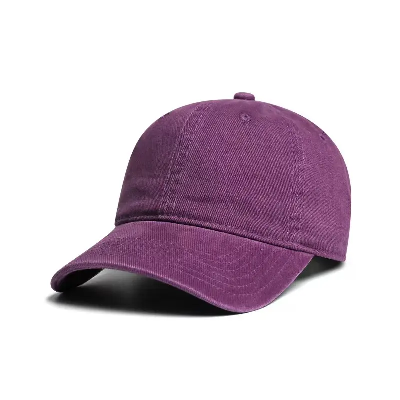Men's Brown Vintage Baseball Cap Big Head Wide Brim - Image 5