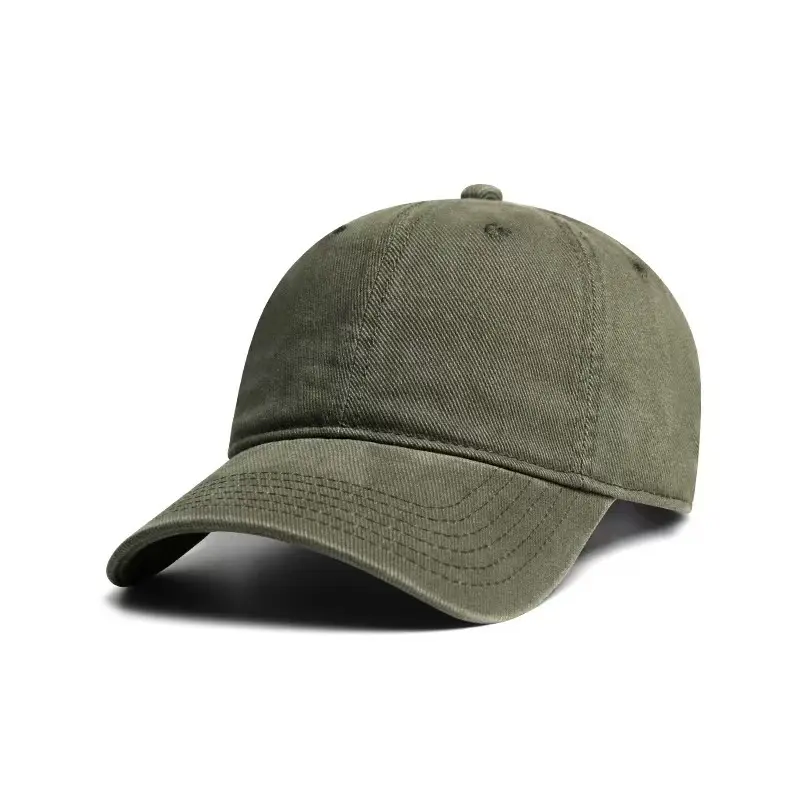 Men's Brown Vintage Baseball Cap Big Head Wide Brim - Image 8