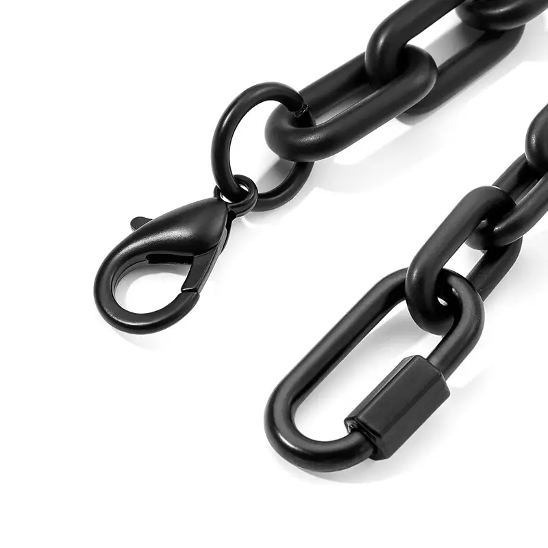 Black Two-Dumb Gun Lobber Chain Bag for Men - Image 11