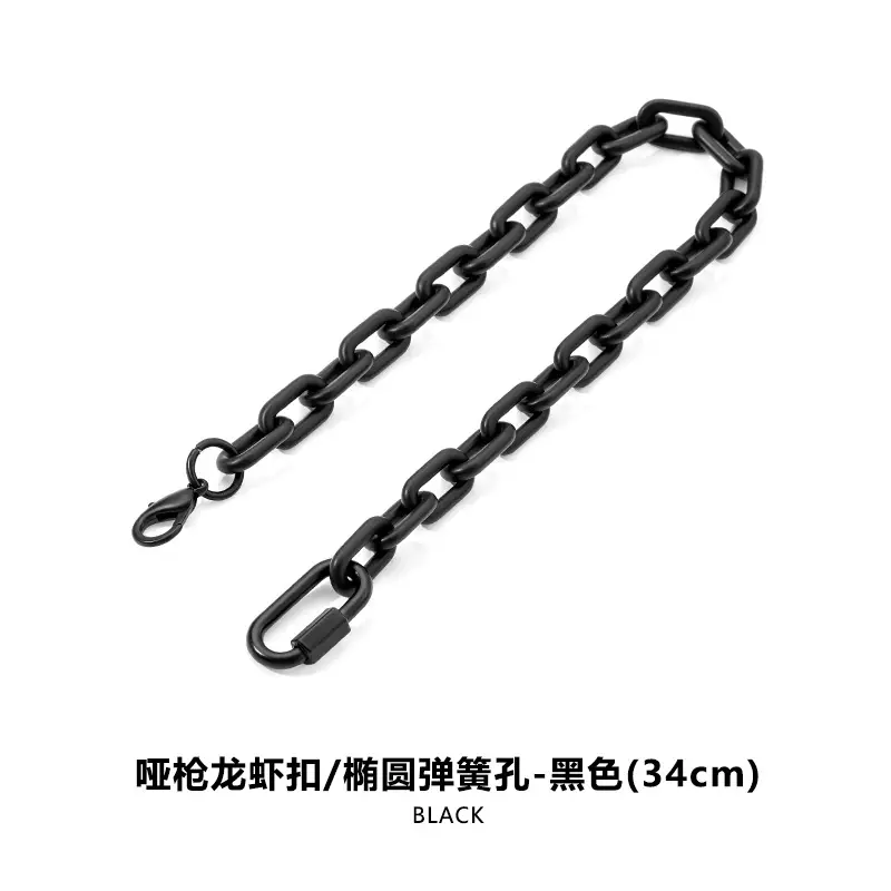 Black Two-Dumb Gun Lobber Chain Bag for Men - Image 3