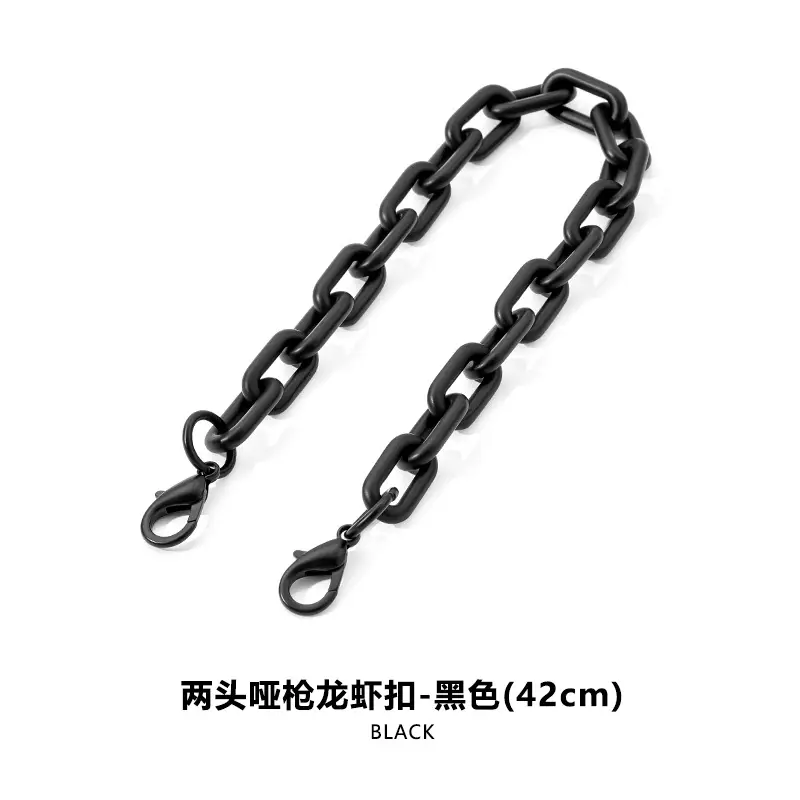 Black Two-Dumb Gun Lobber Chain Bag for Men - Image 5