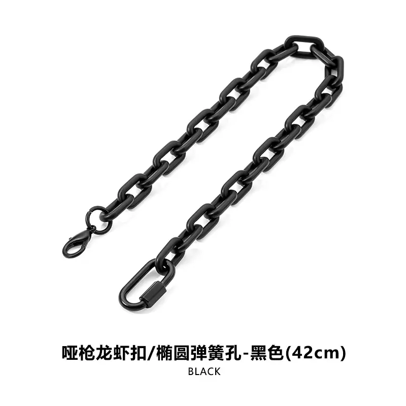 Black Two-Dumb Gun Lobber Chain Bag for Men - Image 7