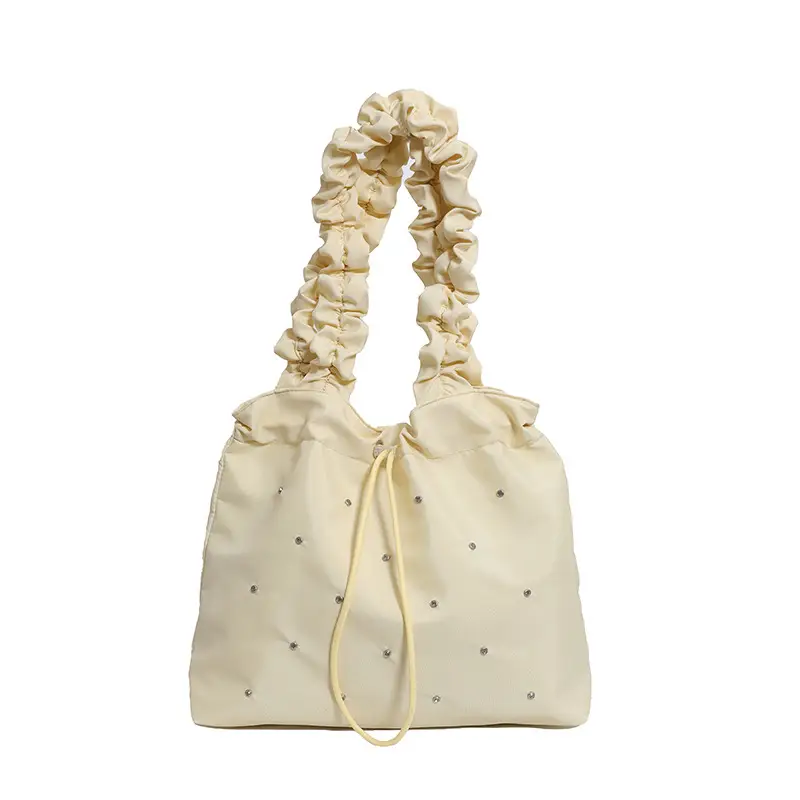 Pink Pleated Women's Shoulder Bag 2024 - Image 9