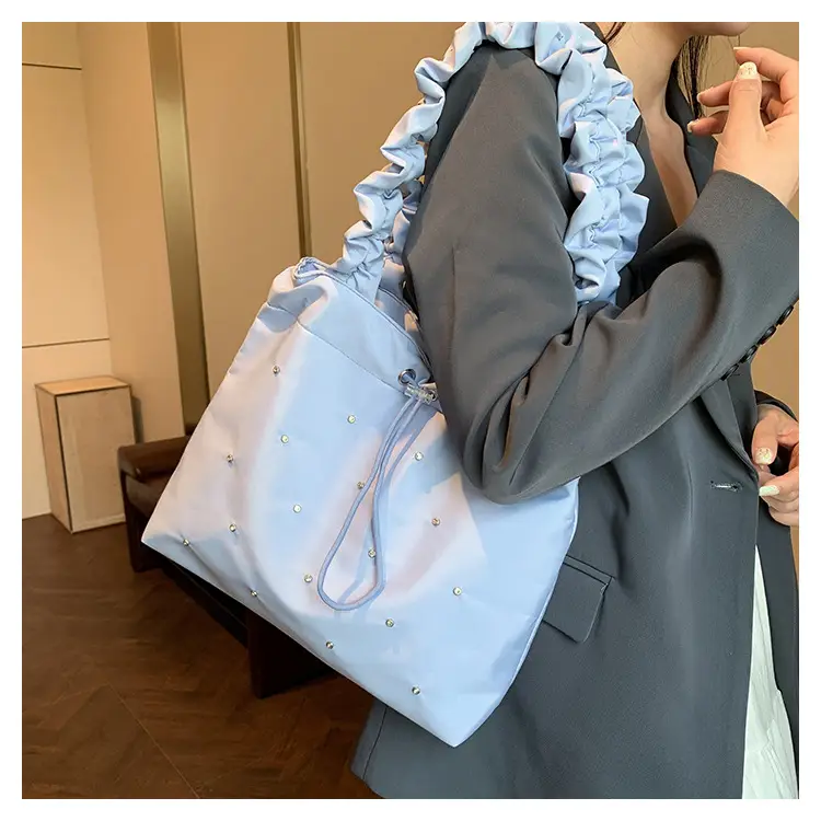 Pink Pleated Women's Shoulder Bag 2024 — feature 20