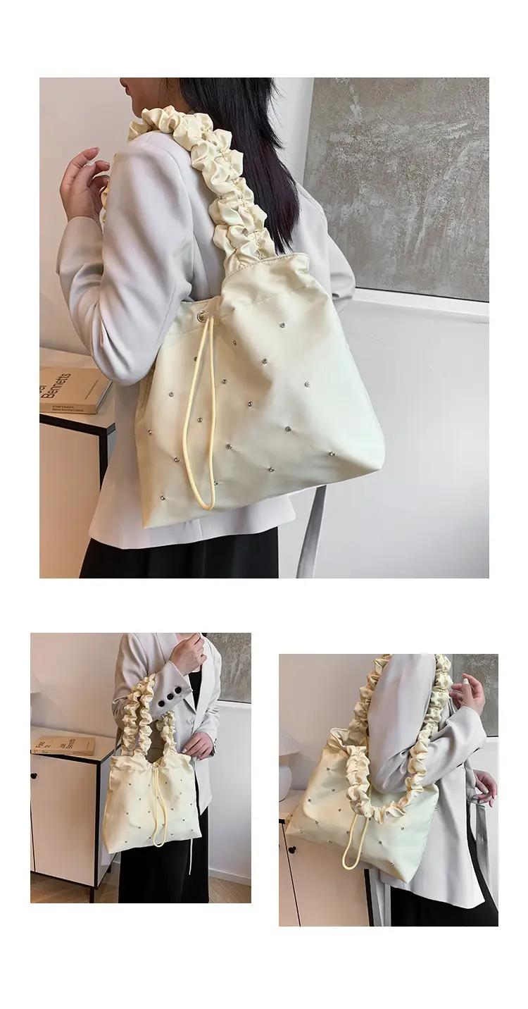 Pink Pleated Women's Shoulder Bag 2024 — feature 22