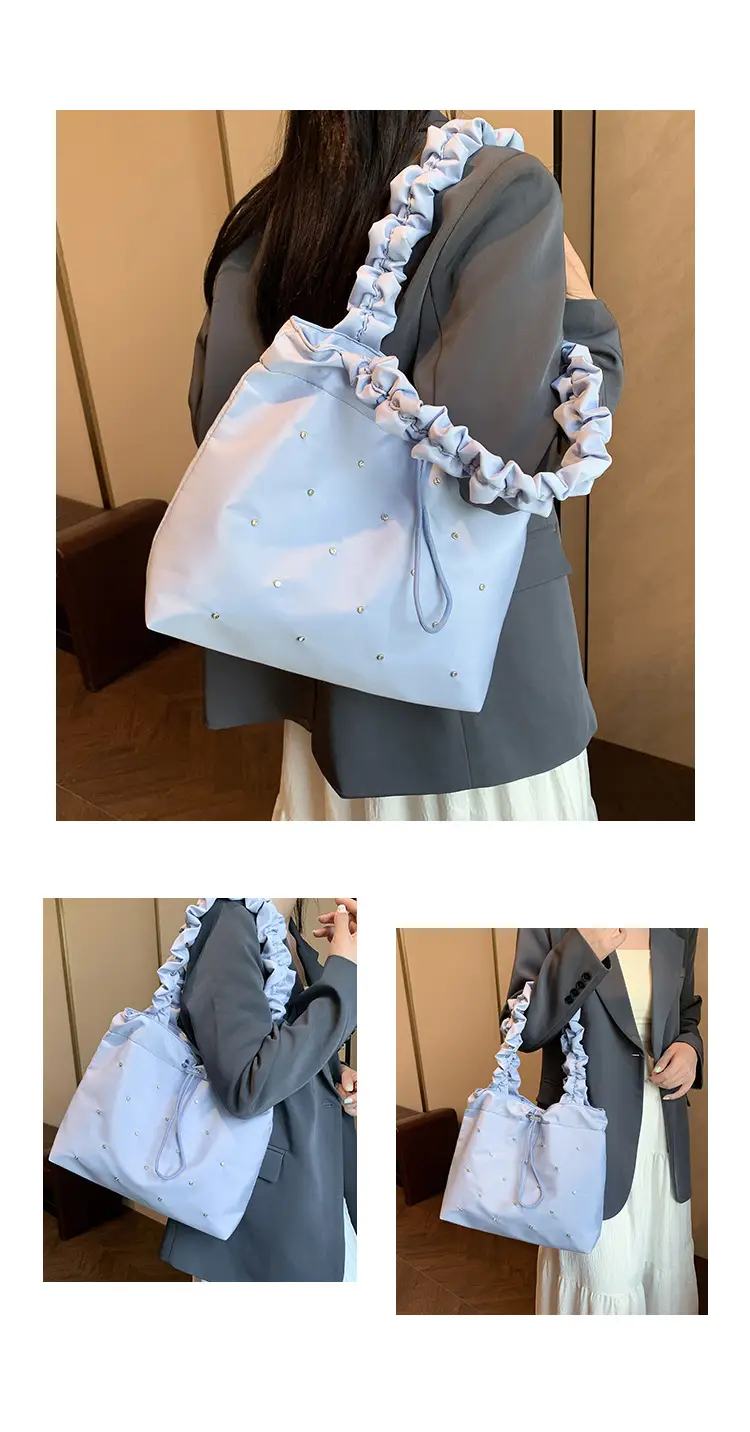 Pink Pleated Women's Shoulder Bag 2024 — feature 25