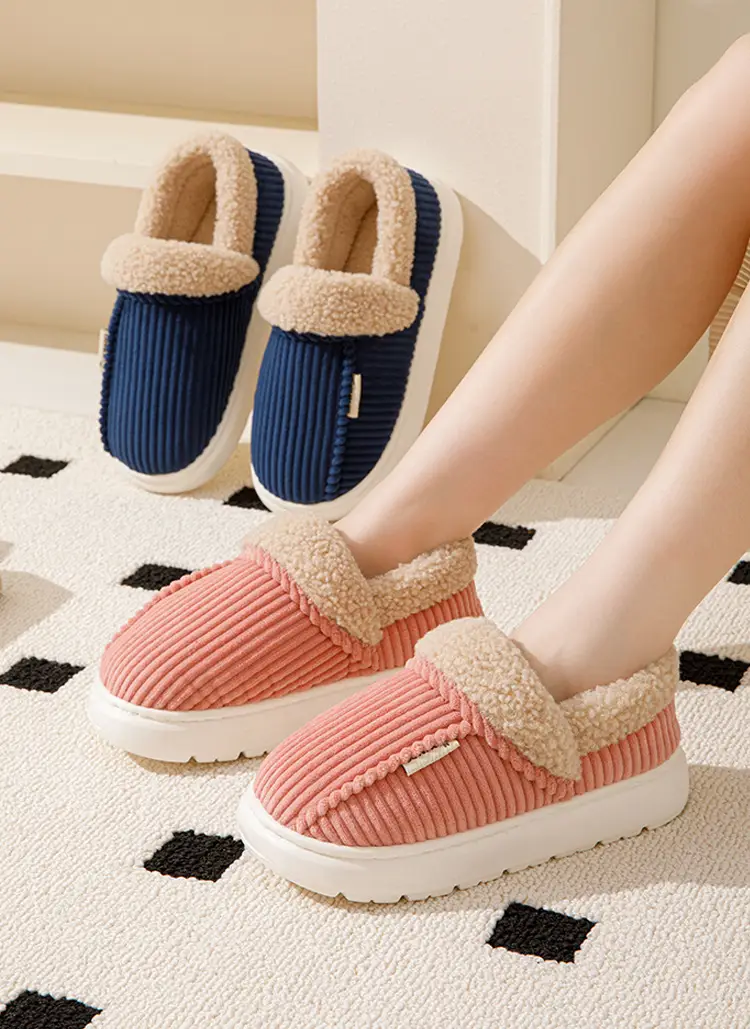 Bug Bunny Winter Cotton Slippers for Men's Home Warm Non-slip Comfortable Thick Foot Heel Outer Wearing Cotton Shoes for Women — feature 18