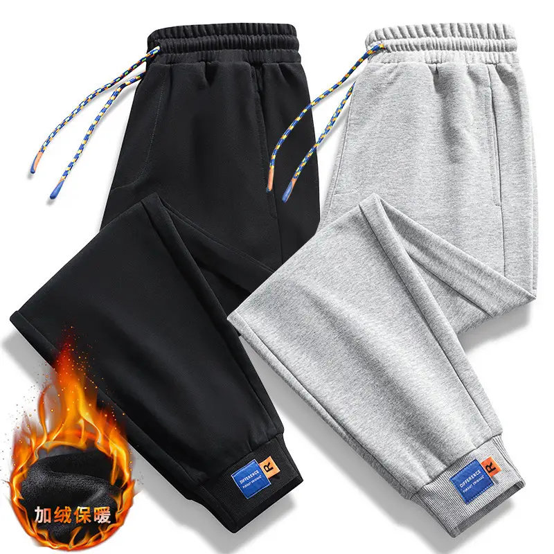 Men's Black Elastic Waist Casual Pants - Image 7