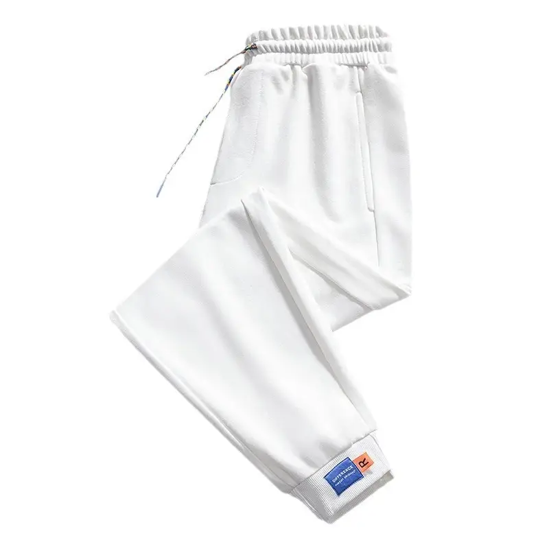 Men's Black Elastic Waist Casual Pants - Image 8