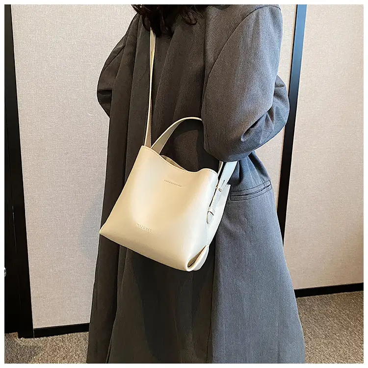 Women's Brown Leather Bucket Bag Small 2024 β feature 14
