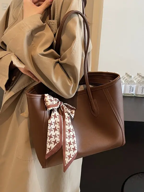 Black Crossbody Tote Bag Women 2024 Winter Autumn - Image 7
