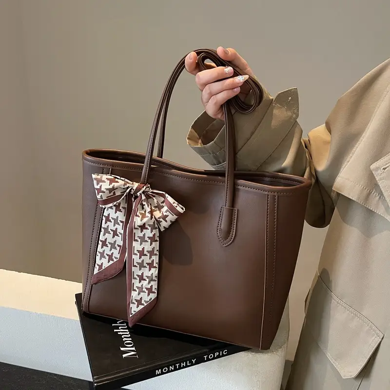 Black Crossbody Tote Bag Women 2024 Winter Autumn - Image 2
