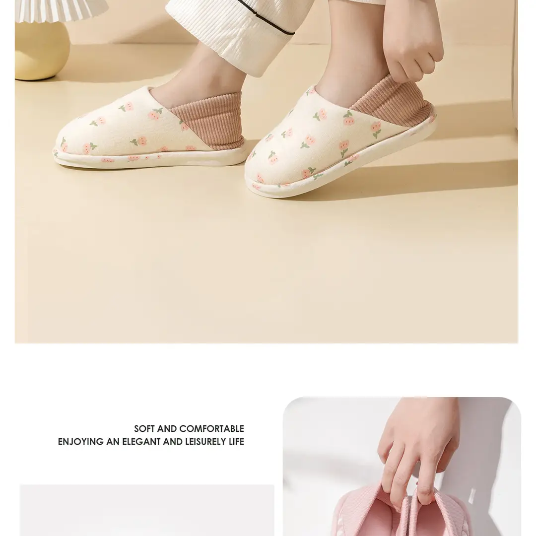 Jie Liya Non-Slip Maternity Shoes for Women, Spring and Autumn, Lightweight, Closed-Back, Warm, Dual-Use Indoor Cotton Slippers for Pregnant and Postpartum Women — feature 22