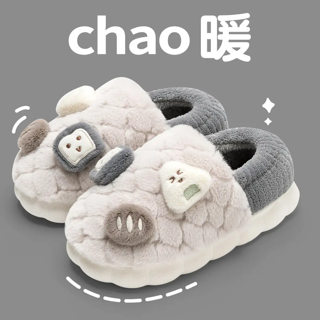 Jie Liya Non-Slip Maternity Shoes for Women, Spring and Autumn, Lightweight, Closed-Back, Warm, Dual-Use Indoor Cotton Slippers for Pregnant and Postpartum Women - Image 8
