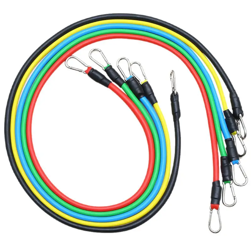 Portable Household 11 Piece Set Tally Rope suit Training Set Elaine Rope Fitness Men's Door Resistance Belt