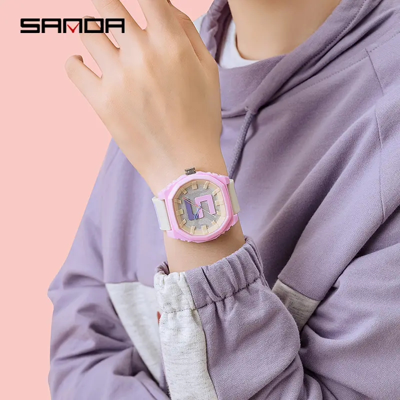Sanda Pink 3D Digital Watch for Girls - Image 10