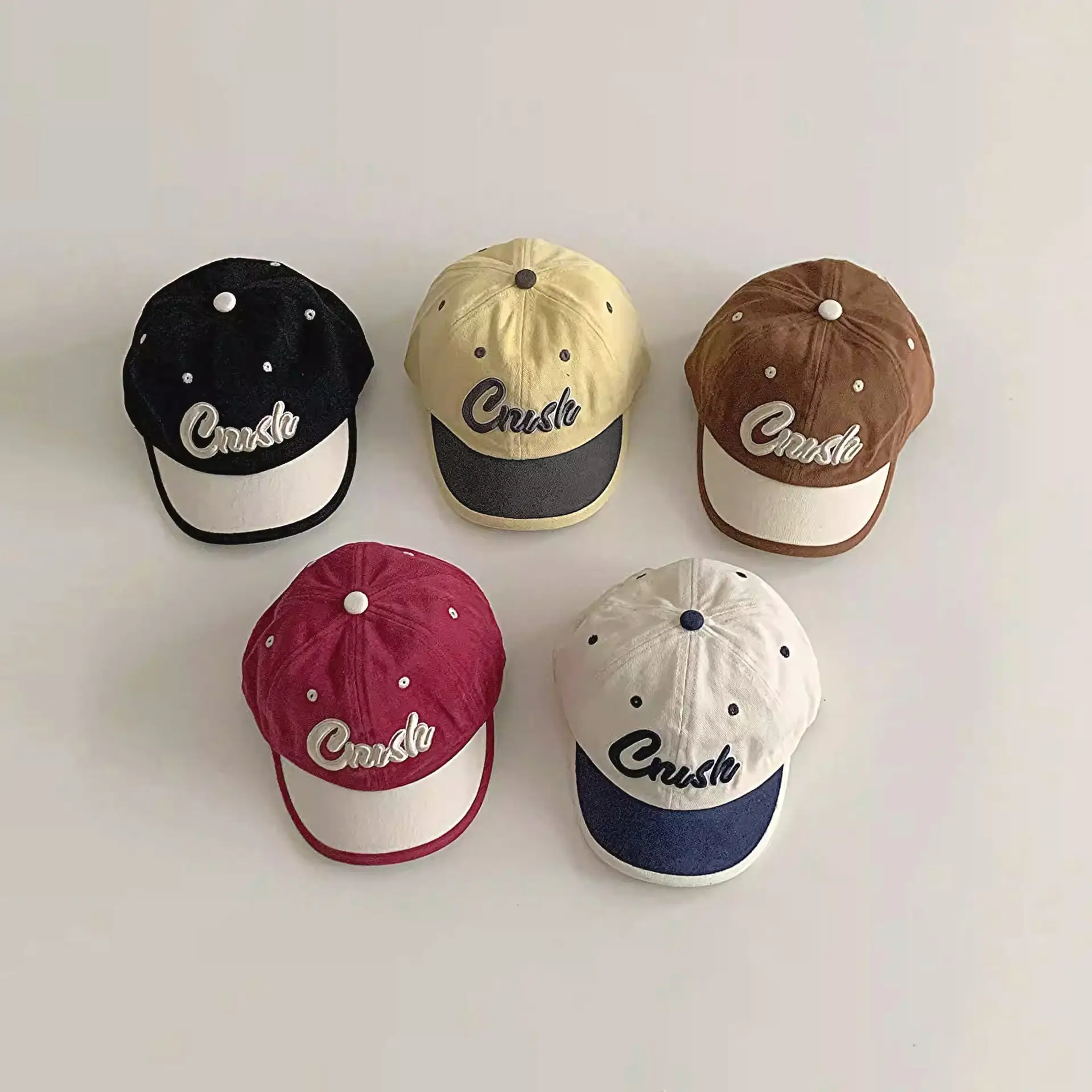 Yipan Boys' 2025 Spring Cap Set of 5
