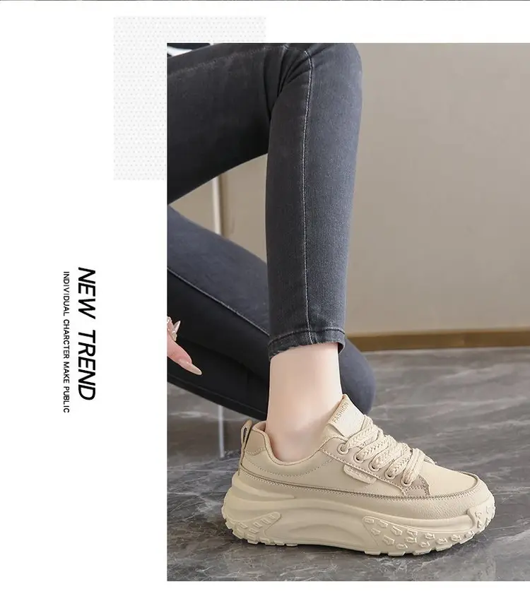 Non-slip Torre Shoes Feet Show Running sneaker 2024 Autumn Platform Shoes Women's Thick-soled Shoes for Small People Show Height Women's Shoes — feature 10