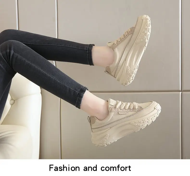 Non-slip Torre Shoes Feet Show Running sneaker 2024 Autumn Platform Shoes Women's Thick-soled Shoes for Small People Show Height Women's Shoes — feature 11