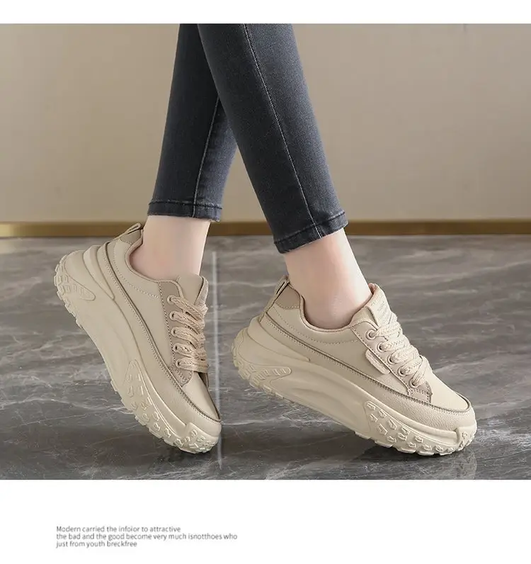 Non-slip Torre Shoes Feet Show Running sneaker 2024 Autumn Platform Shoes Women's Thick-soled Shoes for Small People Show Height Women's Shoes — feature 12