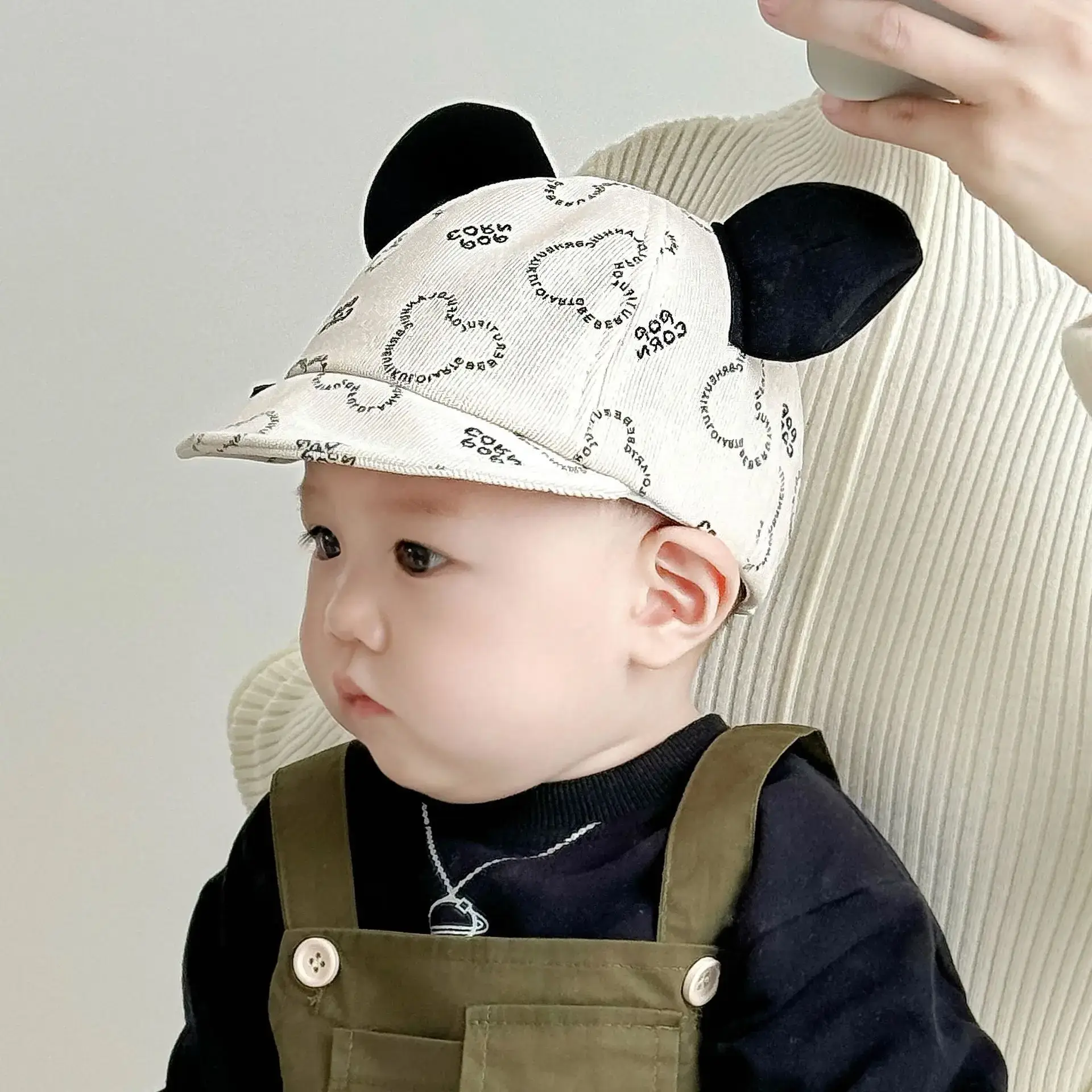 Newborn Baby Cap with Mickey Mouse Design - Image 3