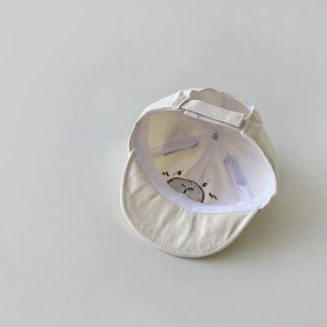 Cute Cartoon Bear Baseball Caps for Kids Blue White Black