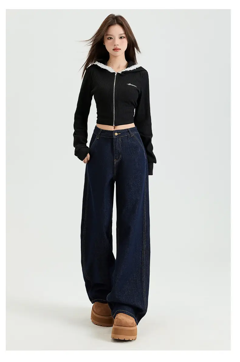 Dark Blue High Waist Slimming Jeans for Women Spring 2026 — feature 27