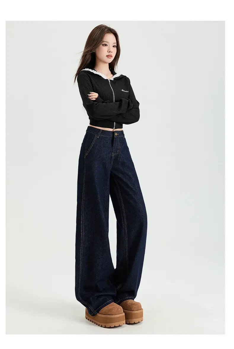 Dark Blue High Waist Slimming Jeans for Women Spring 2026 — feature 28