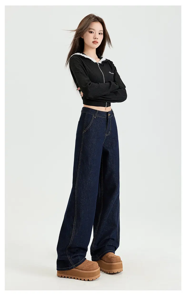 Dark Blue High Waist Slimming Jeans for Women Spring 2026 — feature 29