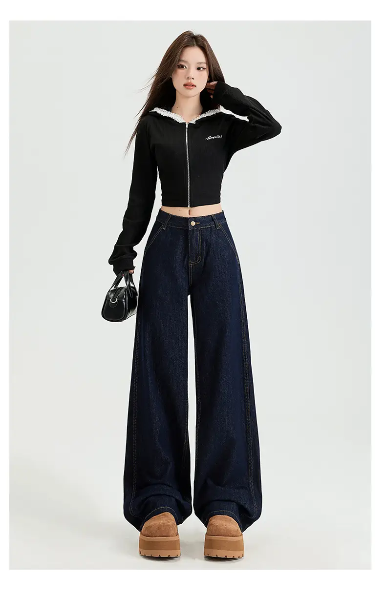Dark Blue High Waist Slimming Jeans for Women Spring 2026 — feature 31