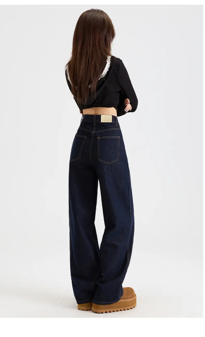Dark Blue High Waist Slimming Jeans for Women Spring 2026 — feature 33