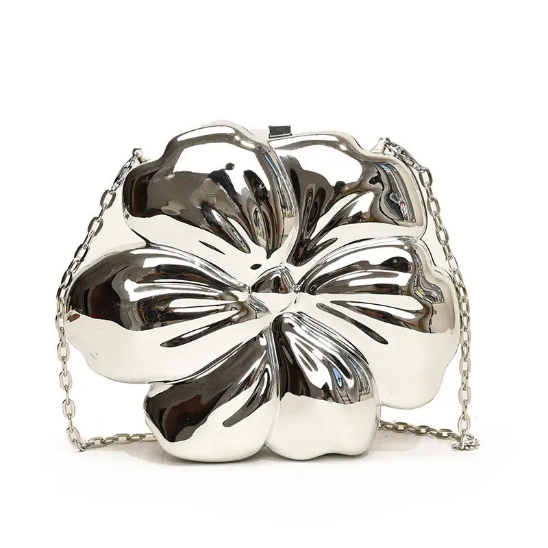 Women's 3D Floral Shoulder Messenger Bag Brown