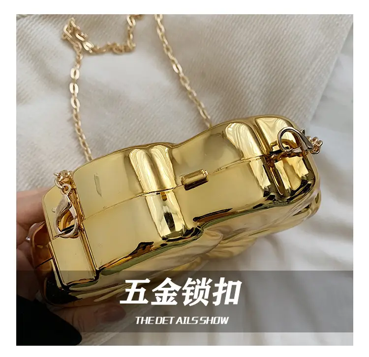 Women's 3D Floral Shoulder Messenger Bag Brown — feature 12